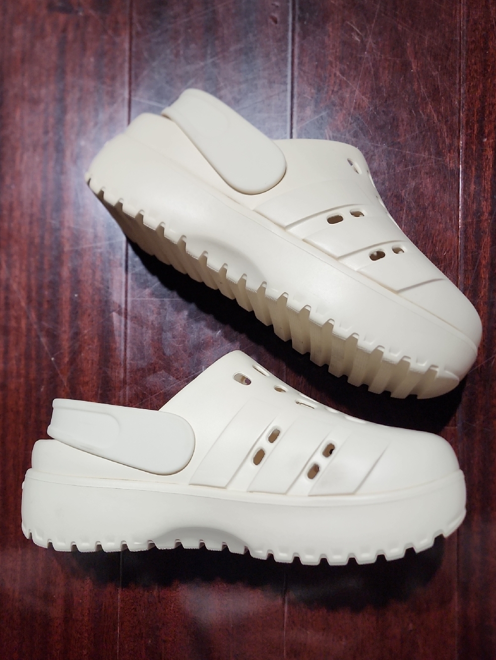 Adidas Adilette Clog Platform Women Slippers Casual Slide Sports  SZ 8